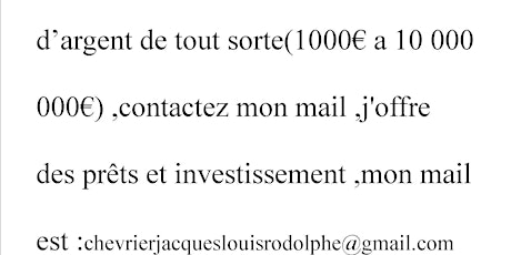  Offre de prêt entre particulier sérieux en Guadeloupe,Guadeloupe.fr,prêt urgent-mail : chevrierjacqueslouisrodolphe@gmail.com 