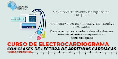 Curso de Electrocardiograma (EKG) con clases de lecturas de arritmias primary image