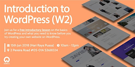 Introduction to WordPress (W2) - For SMEs/Property Agents/Web Designers primary image