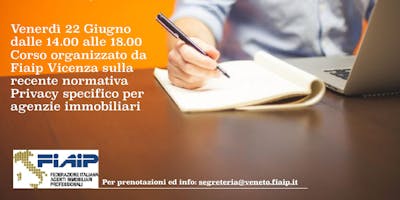 CORSO PRIVACY PER AGENZIE IMMOBILIARI CORSO PRIVACY PER AGENZIE IMMOBILIARI