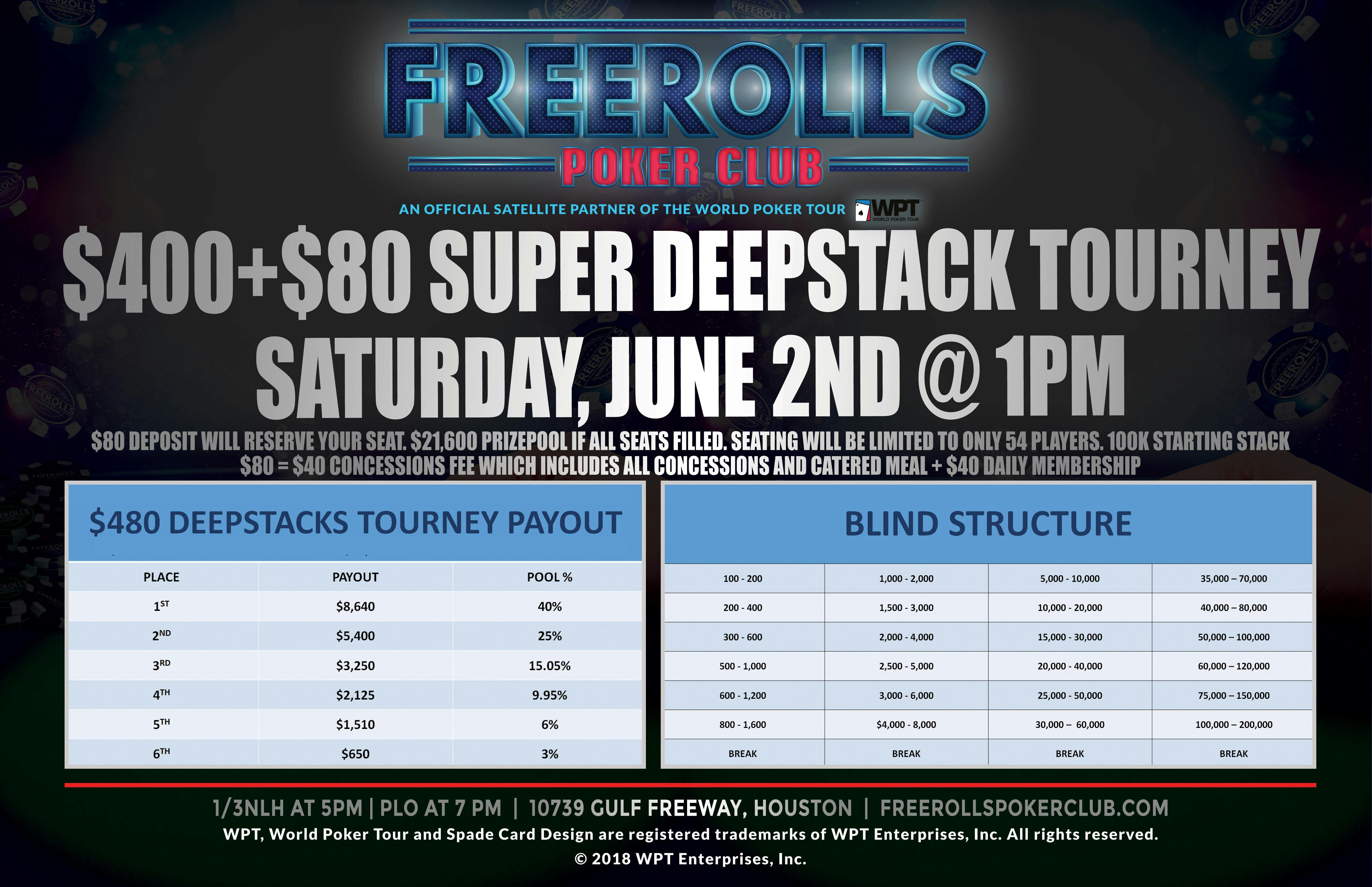 Freeroll poker club houston