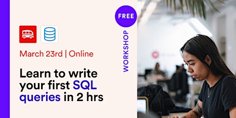 [Online workshop] Learn to write your first SQL queries
