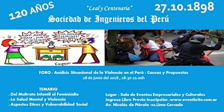 Imagen principal de Foro : Análisis Situacional de la Violencia en el Perú