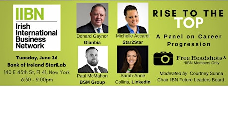 Rise To The Top - A Panel on Career Progression (+Free Headshots!) primary image