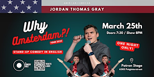"Why Amsterdam?!" Standup Comedy in ENGLISH with Jordan Thomas Gray