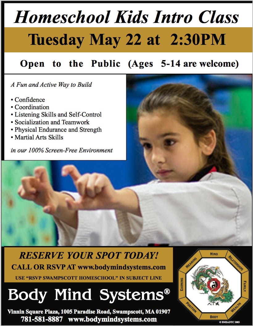 Homeschool Kids Martial Arts Intro Class
