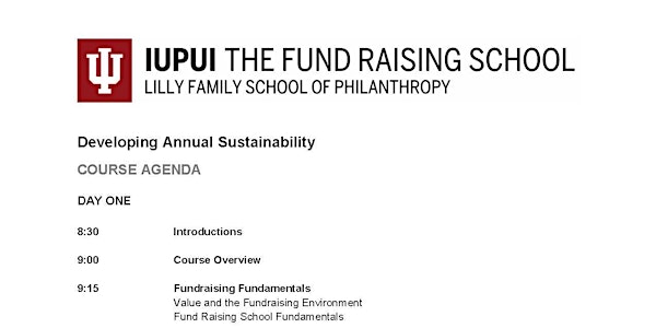 Developing Annual "Funding" Sustainability An Indiana University Course
