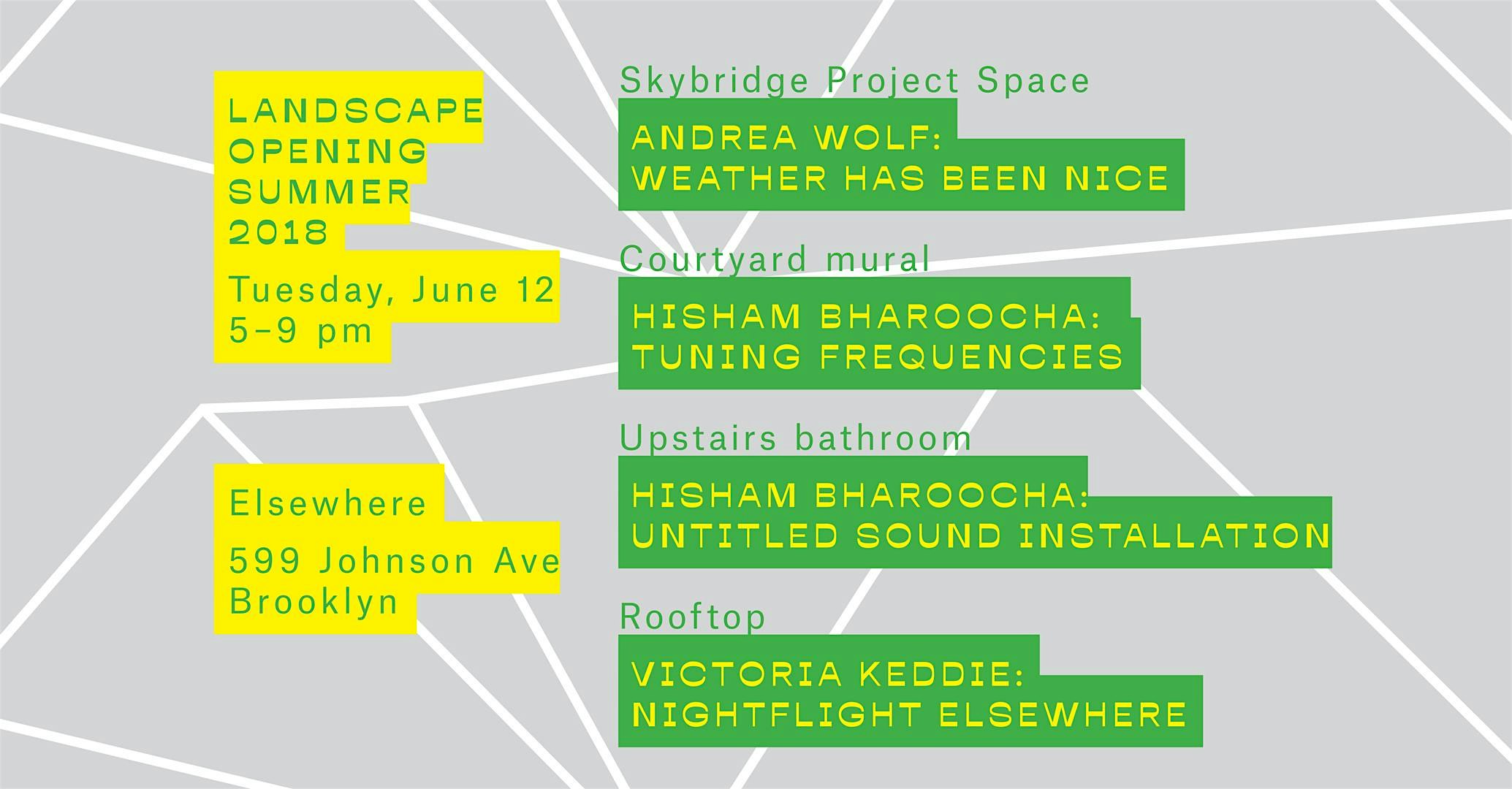 Landscape Opening Summer 2018