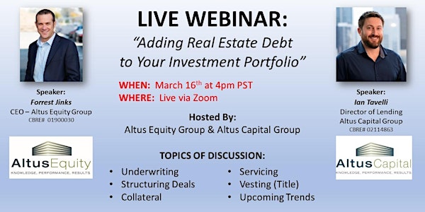 Adding Real Estate Debt Investments To Your Portfolio