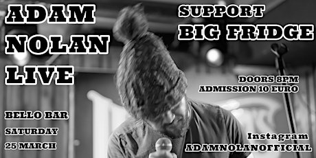 ADAM NOLAN LIVE / BELLO BAR / SUPPORT BIG FRIDGE