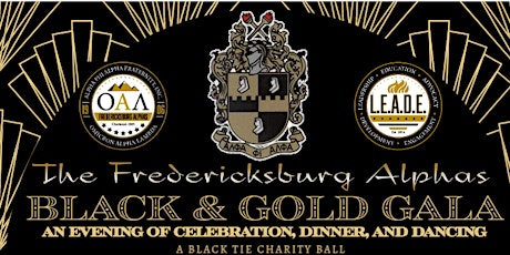 2023 Fredericksburg Alphas Black and Gold Gala
