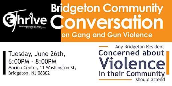 Bridgeton Community Conversation on Gang and Gun Violence