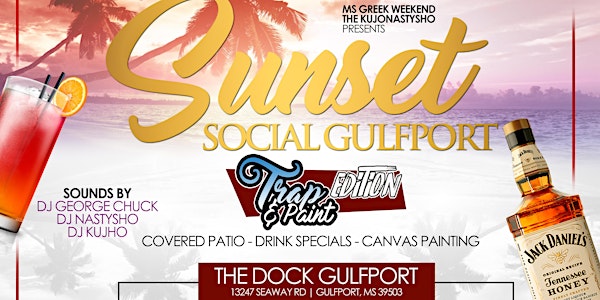 Sunset Social Gulfport: Trap & Paint Edition