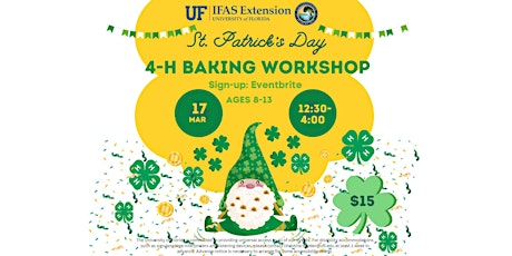 4-H St. Patrick's Day Baking Workshop primary image
