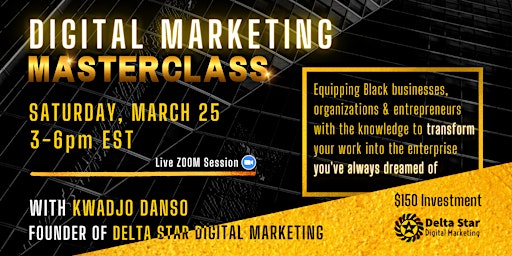 Digital Marketing Masterclass for Black-Owned Business primary image