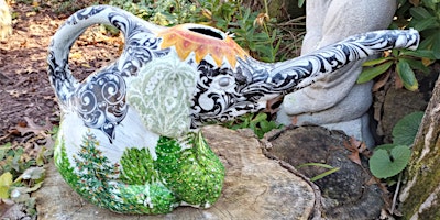 Elephant watering can decoupage class ♡ you pick the colors primary image