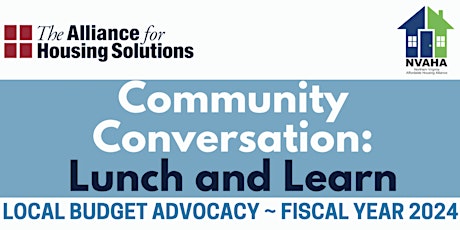 Community Conversation, Lunch & Learn: Local Budget Advocacy