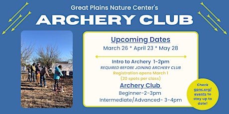 Archery Club @ Great Plains Nature Center primary image