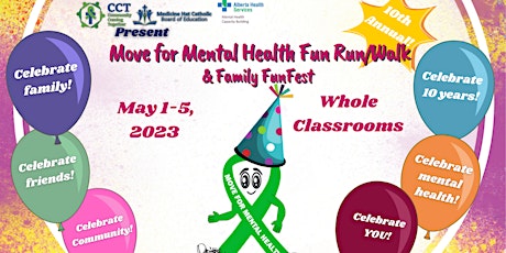 Imagen principal de Move for Mental Health Run/Walk & Fun Fest 2023 for Whole Classrooms