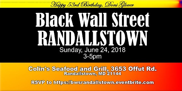 Black Wall Street RANDALLSTOWN