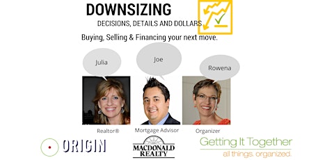 DOWNSIZING? - Decisions, Details & Dollars  primary image