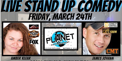LIVE Stand Up Comedy with James Johann and Amber Klear in Mattoon, IL