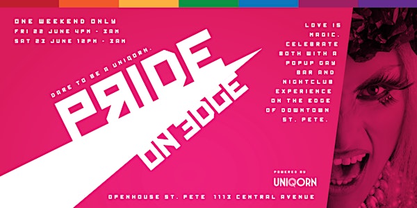 Pride on Edge: A pop-up gay bar and nightclub experience