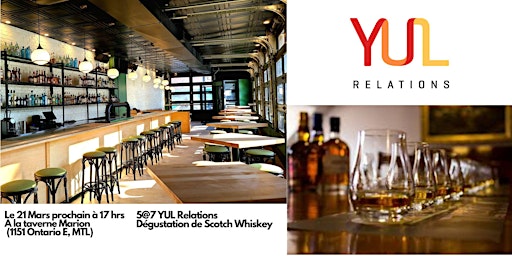 Soirée Scotch/Whiskey de YUL Relations