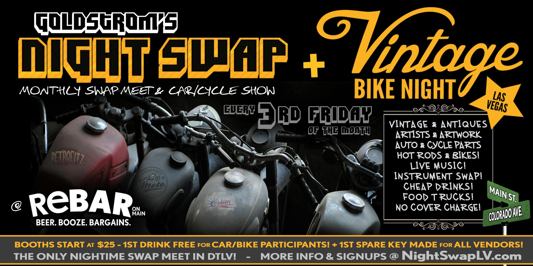 Goldstrom S Nightswap Vintage Bike Night 3rd Fridays 15 Jun 2018 Goldstrom S Nightswap Vintage Bike Night 3rd Fridays