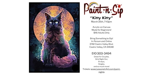 Paint & Sip: "Kitty Kitty"