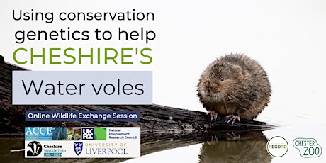 Using conservation genetics to help Cheshire's Water Voles (online talk)
