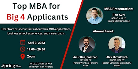 Top MBA for Big 4 Applicants