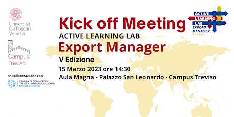 Imagen principal de KICK OFF MEETING - All Export Manager V edizione