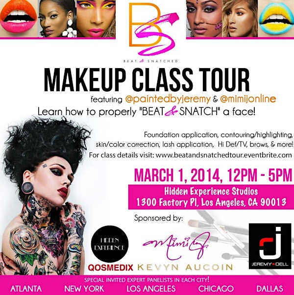 LA Beat & Snatched Makeup Class w/ MiMi J. and Jeremy Dell