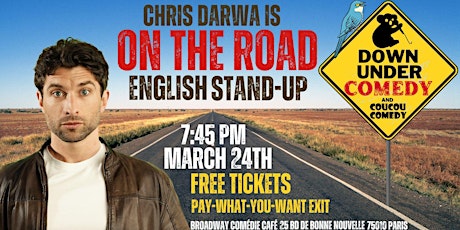 Primaire afbeelding van English Stand-Up in Paris: Chris Darwa Solo Show