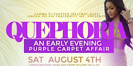 QuePhoria: An Early Evening Purple Carpet Affair :: Sat. Aug. 4th primary image