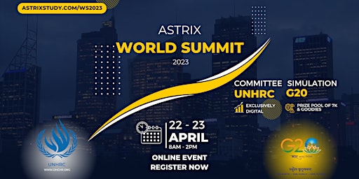 Astrix World Summit 2023: G20 Simulation and UNHRC Committee