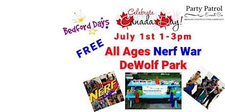 All Ages Nerf Battle - Bedford Days - Kids Canada Day Party primary image