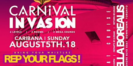 CARNIVAL INVASION ON THE LAKE | REP YOUR FLAGS! | CARIBANA SUNDAY | AUG 5TH primary image