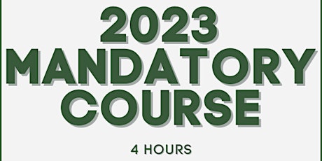 2023 Mandatory  Course