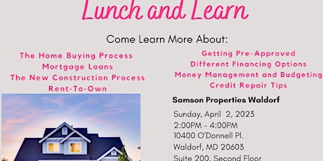 Lunch and Learn- Home Buyer Seminar primary image