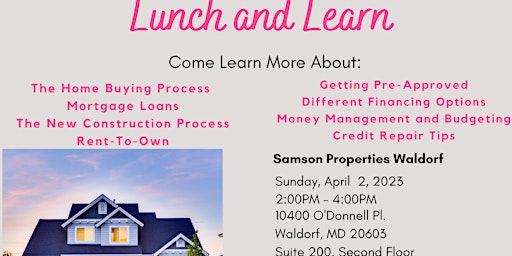 Lunch and Learn- Home Buyer Seminar