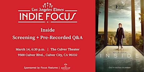 Indie Focus Screening Series: Inside [In-Person Screening]
