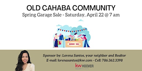 Old Cahaba Community Garage Sale - Spring 2023