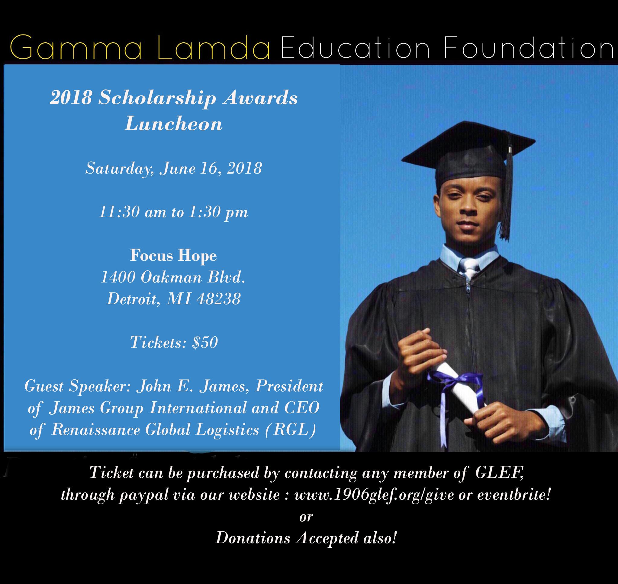Annual Scholarship Awards Luncheon 16 Jun 2018