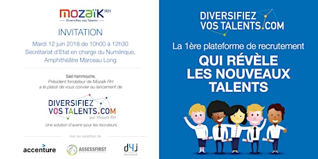 Image principale de Lancement de DiversifiezVosTalents.com : Mozaïk RH révolutionne le recrutement