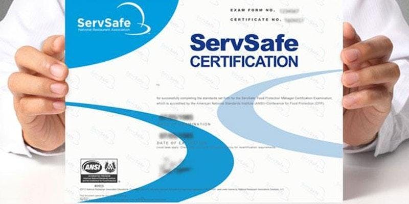 Centerville VA ServSafe® Food Protection Manager One to One Certification
