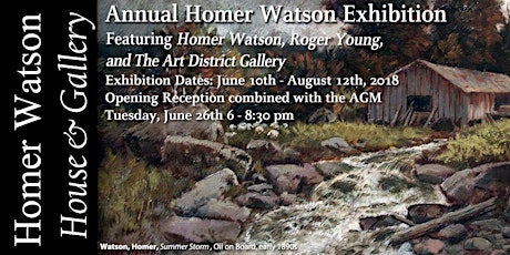 Annual Homer Watson Exhibit Opening Reception primary image