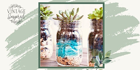 Mason Jar Succulent Terrarium