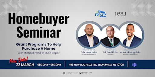 (Rescheduled!) Homebuyer Seminar on Grant Programs To Help Purchase A Home